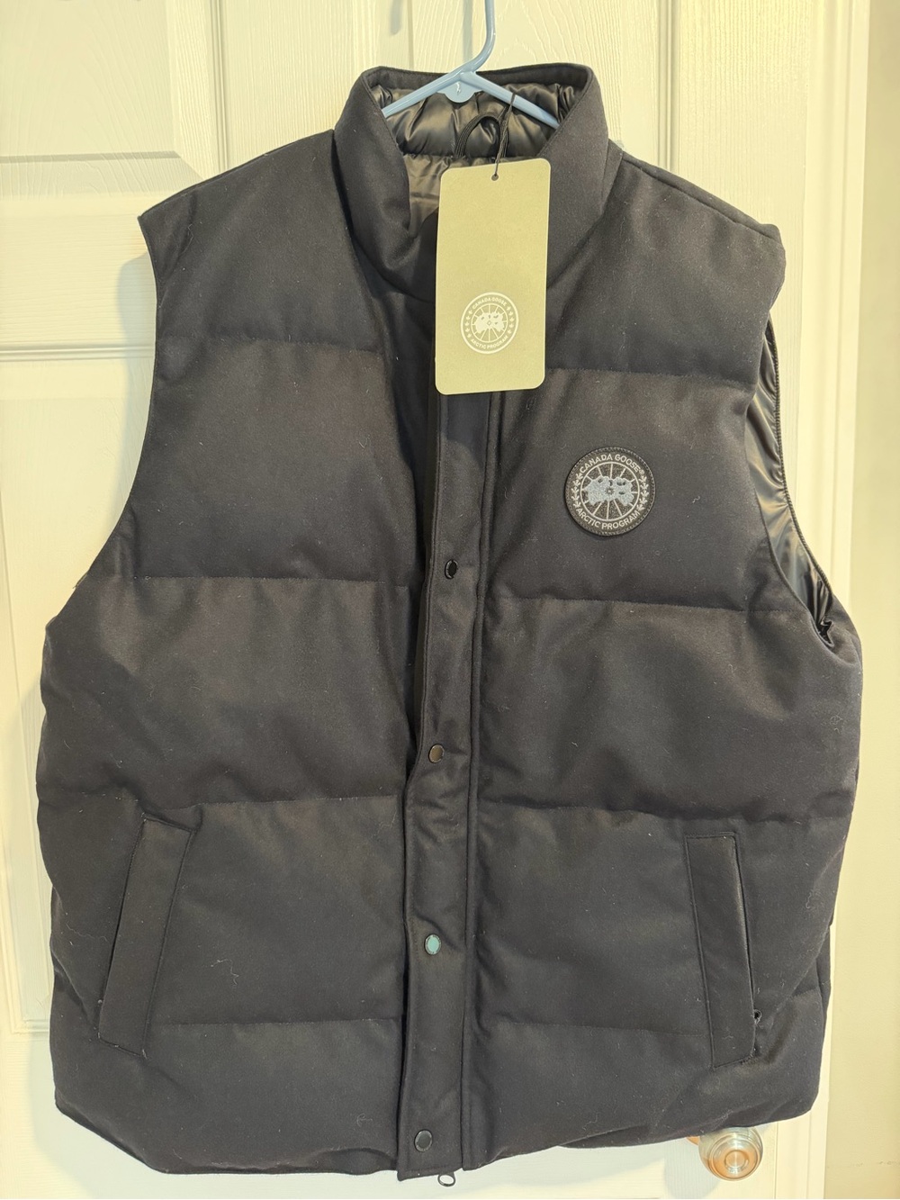 Canada Goose Black Garson Quilted Down Vest ATLANTIC NAVY